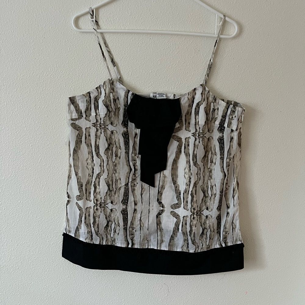 Kensie Women Draped Detail Tank Top size L